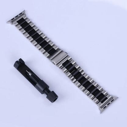 Stainless Steel Metal Band Strap for Apple Watch 10 (46mm) - Compatible with iWatch 10/9/8/Ultra (49mm, 42/44/38mm) - Band Color: mm; Parallel Import