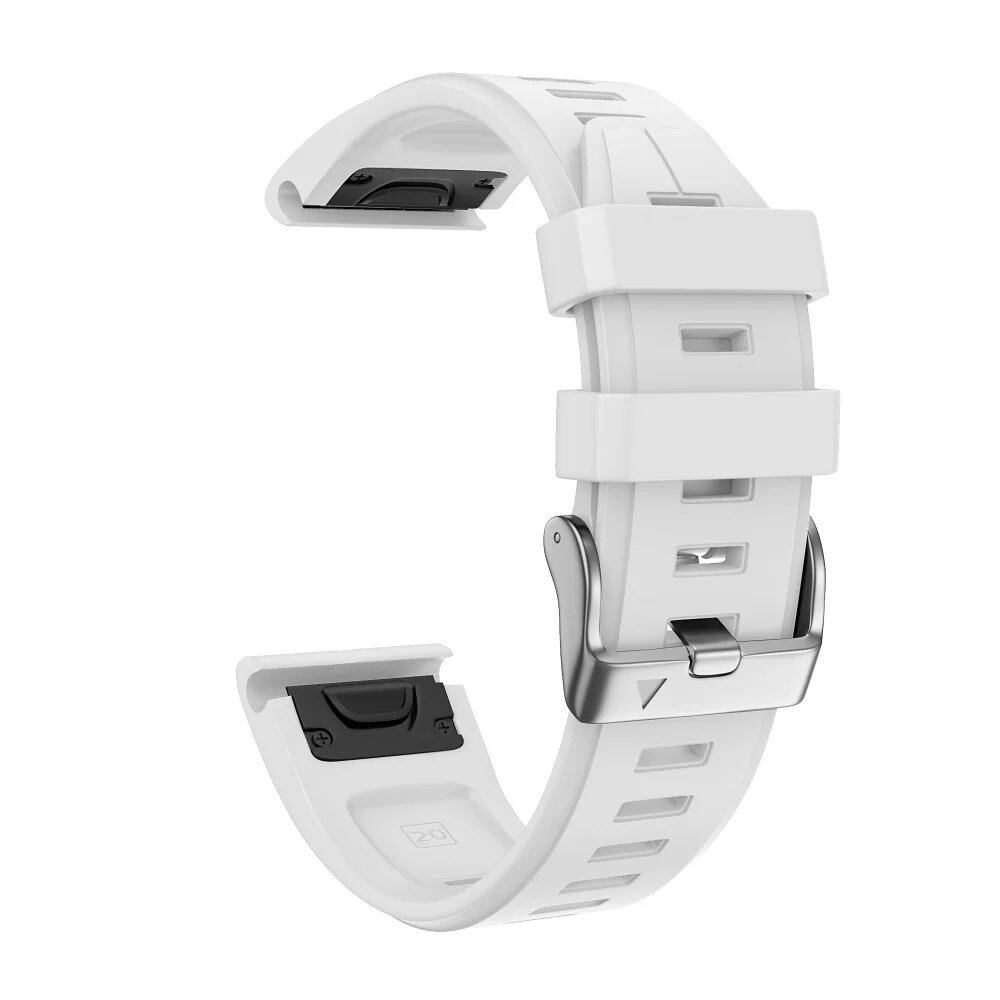 ANBEST 20mm Soft Silicone Quick Release Watch Band for Fenix 5S/6S, Easy to Install, Compatible with Fenix 6S/6S Pro/5S Plus, Band Color: 20mm; Band Width: 20mm, Parallel Import