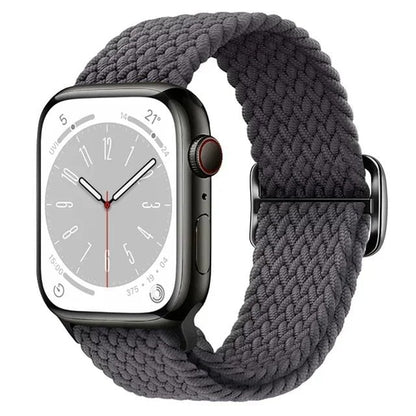 アップルウォッチUltra 2用ナイロンストラップ バンド 49mm 40mm 44mm 41mm 38mm 45mm対応 伸縮ブラidedループ ブレスレット iWatchシリーズ9/8/7/6/SE/5/4対応 バンドカラー：mm 並行輸入品