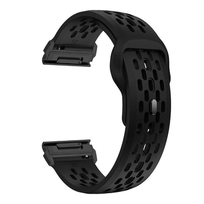 22mm and 26mm Silicone Quick Fit Strap Wristband for Garmin Fenix 8/7X/7/6/6X Pro/Epix Pro Gen2 (47mm and 51mm compatible), Fenix 5X Plus, and Tactix 7. Band Color: ; Ships from: Parallel Import