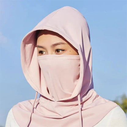 Pack of 2 Balaclavas for Men and Women, Face Mask, Sun/UV Protection, Breathable, Long Neck Cover for Cycling, Motorcycles, and Fishing, One Size Fits Most; Parallel Import