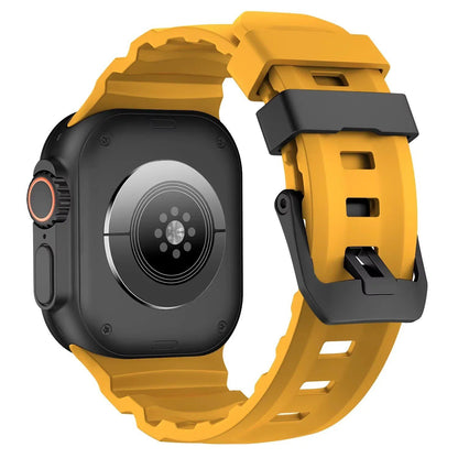 Trail Silicone Band Bracelet Strap for Apple Watch Ultra 2 49mm / Series 10/9/8/7 45mm / iWatch 6/5/SE 44mm, Band Color: mm, Parallel Import