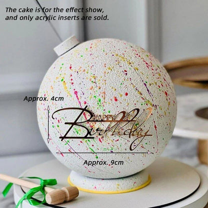 Set of 1, 3, or 5 Acrylic Birthday Queen Gold Cake Topper for Happy Birthday Party Side Cake Decorations. Size: Parallel Import.