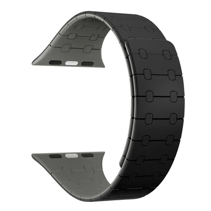 Apple Watch用シリコンマグネットストラップ - Ultra 2/Series 9/8/7/6/SE/5対応 49mm/44mm/40mm/S10/46mm/42mm/41mm/45mm ブレスレット サイズ;発送元： 並行輸入品