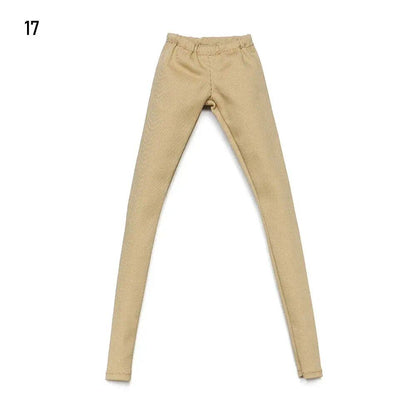 1/6 Scale Doll Clothes, Bottom Pants, Fashion Denim Shorts, Stretchy Tights, Leggings, PU Leather Trousers, 30cm BJD Doll Accessories, Parallel Import