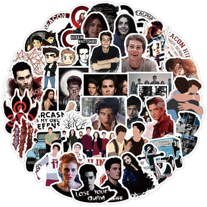 Teen Wolf TV Series Waterproof Stickers (Set of 10/30/50) for DIY Bicycles, Skateboards, Refrigerators, Laptops, Suitcases, Kids Toys, Cool Decals, Color: Teen Wolf, 0 Pieces, Parallel Import