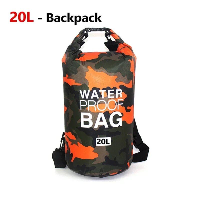 10L 20L 防水ドライバッグ ストレージポーチ スイミング トレッキング ラフティング ボート カヤック用 ドライバッグ バックパック XD117Y  並行輸入品