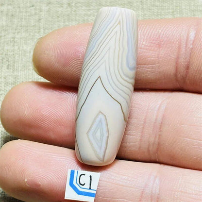 チベット天然ダイジーアゲート チャクラストーン エネルギーネックレス スピリチュアルヒーリング レアジェムストーン DIY ギフト ホームデコレーション カラー：C 並行輸入品