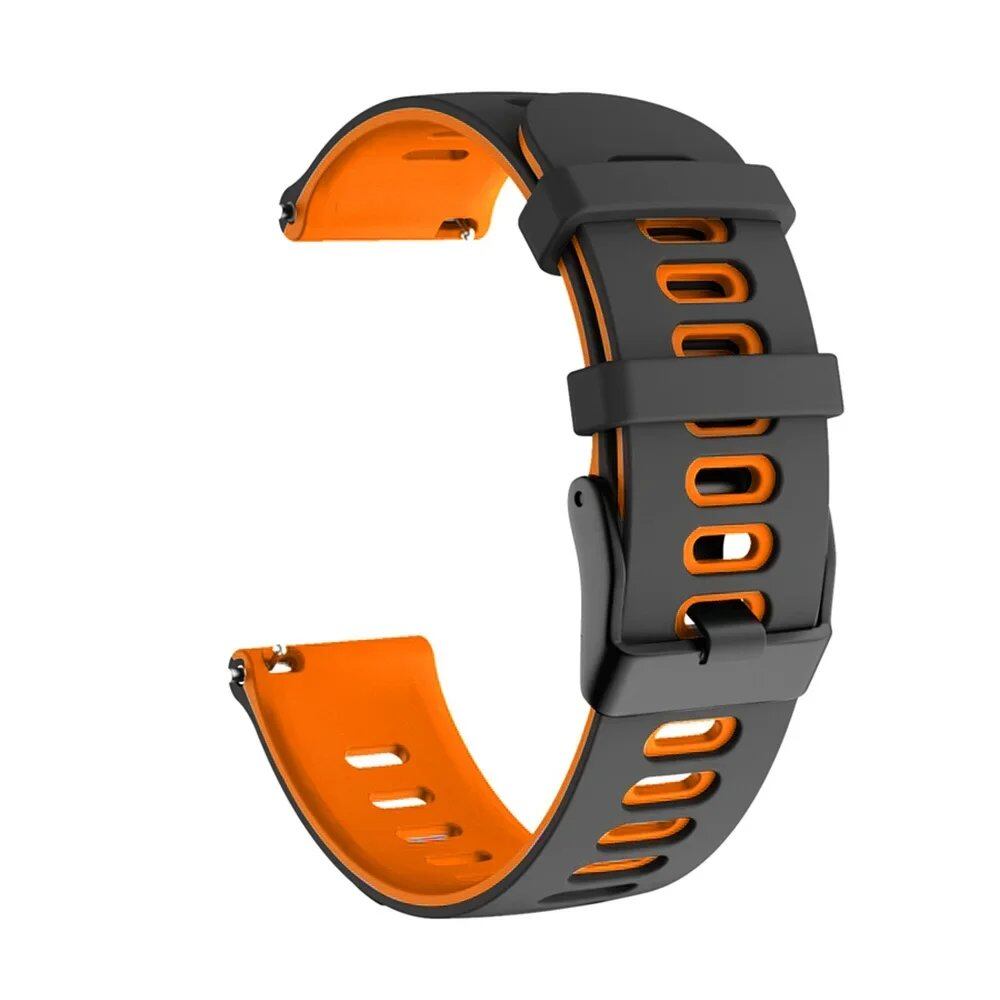 Silicone Watch Strap for Realme Watch 3/2 Pro/S Pro, 20mm/22mm Smartwatch Replacement Band, Band Color: mm, Wristband, Parallel Import