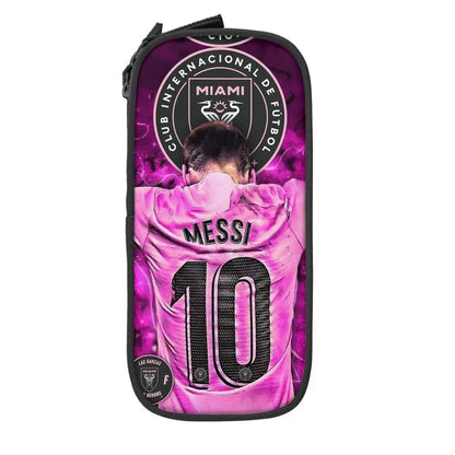 Soccer Messi Pencil Case, Large Capacity, Student Pencil Case, Stationery, School Supplies, Makeup Pouch, Size: L; Parallel Import
