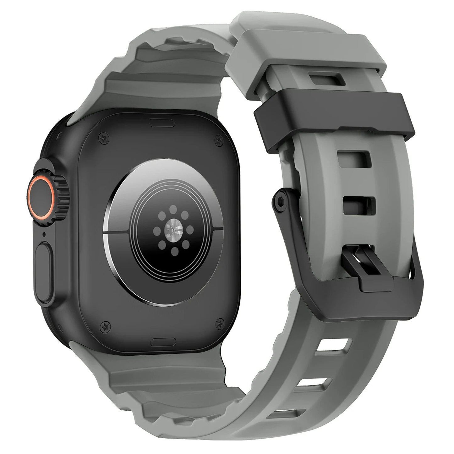 Trail Silicone Band Bracelet Strap for Apple Watch Ultra 2 49mm / Series 10/9/8/7 45mm / iWatch 6/5/SE 44mm, Band Color: mm, Parallel Import