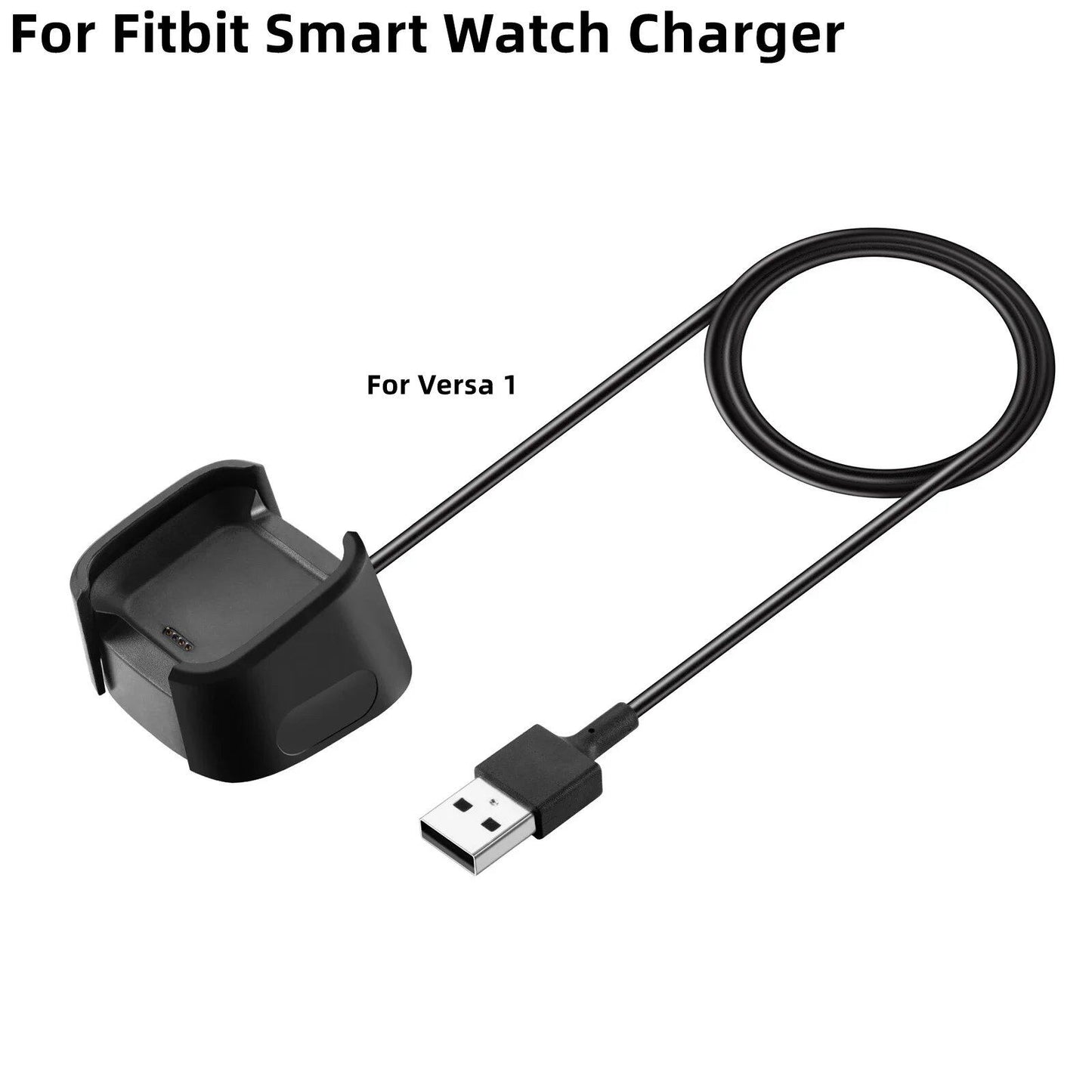 Replacement USB Charging Cable for Fitbit Charge 2 Smart Bracelet, Fitbit Versa Band 2 / Fitbit Versa Lite, New Colors, Parallel Import