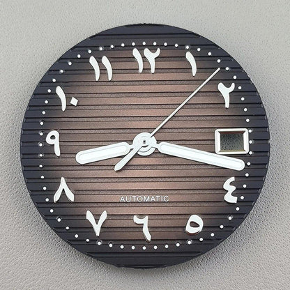 30.5mm Nautilus Arabic Dial (Non-Luminous) for NH35 Movement, Watch Parts, Repair, Color: Parallel Import