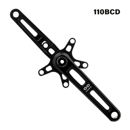 EVOSID BCD110 130 Crankset for Ultra-Lightweight Road Folding Bikes, Hollow Tech Cranks, 165, 170, 175mm, CNC Machined, 5-Pawl Bicycle Chainring, Parallel Import