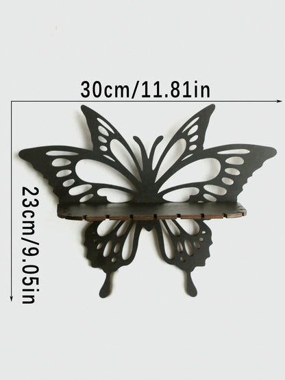 Butterfly Crystal Shelf, Hollow Wall Shelf, Aroma Oil Display Rack, Witch-Inspired Decoration, Spiritual Interior, Color: TK472-MS87, Parallel Import