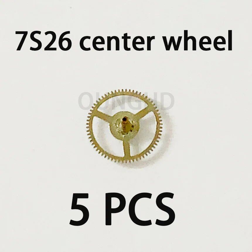 Original compatible Seiko 7S26 movement center wheel, three-wheel, time wheel, sub-wheel, span wheel, second wheel, escape wheel. Parallel import.
