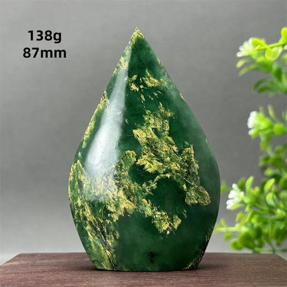 天然エメラルド フリーシェイプ トーチ研磨 工芸品 レイキヒーリング 瞑想 ウィッチクラフト サクリファイス エネルギー ホーム 風水 デコレーション カラー 並行輸入品