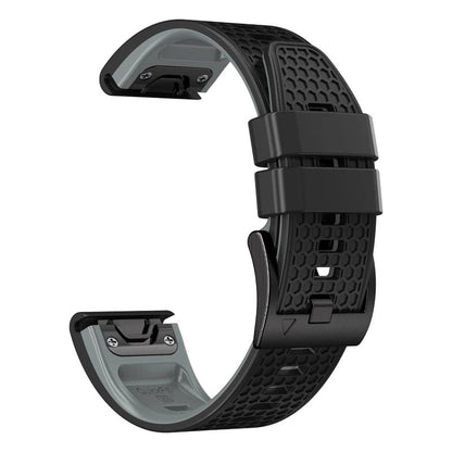 Compatible with Garmin Forerunner 965, 955, 945, 935 and Fenix 8, 7, 6, 5, 22mm and 26mm QuickFit Sport Silicone Wristbands, Band Color: mm, Parallel Import