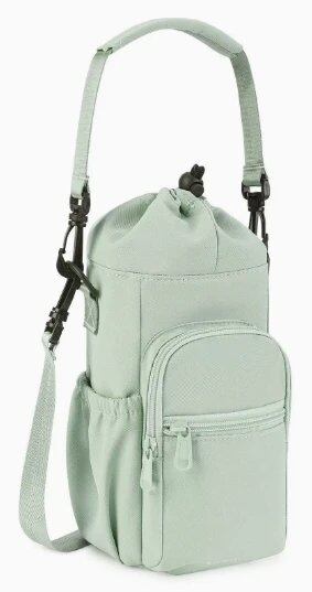 Aluminum Foil Water Bottle Cover, Insulated Twill Fabric, Shoulder Bag for Water Bottles, Crossbody Carry, Parallel Import