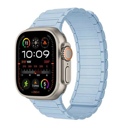 Magnetic Strap for Apple Watch, Silicone Wristband, 45mm, 44mm, 40mm, 46mm, 41mm, 42mm, 38mm, Compatible with iWatch Series 8/7/6/SE/9/10/Ultra 2/49mm, Band Color: mm; Parallel Import