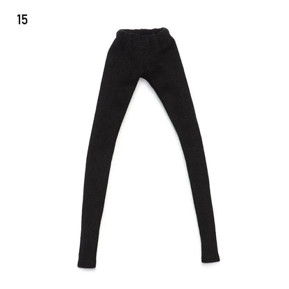 1/6 Scale Doll Clothes, Bottom Pants, Fashion Denim Shorts, Stretchy Tights, Leggings, PU Leather Trousers, 30cm BJD Doll Accessories, Parallel Import