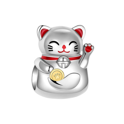 925 Sterling Silver Zodiac Lucky Charm Pendant, Custom Bracelet Charm Beads, Necklace, DIY Women's Jewelry, Gem Color, Parallel Import
