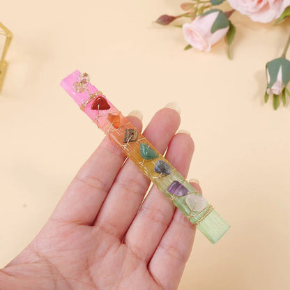 1個 天然水晶 7チャクラ オーラカラー セレナイトスティック ワイヤーラップ付き ヨガ瞑想 スピリチュアル レイキバランシング用 サイズ：1個;カラー：オーラセレナイト 並行輸入品1個 天然水晶 7チャクラ オーラカラー セレナイトスティック ワイヤーラップ付き ヨガ瞑想 スピリチュアル レイキバランシング用 サイズ：1個;カラー：オーラセレナイト 並行輸入品