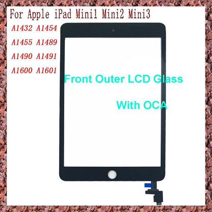 iPad mini 1 / mini 2 / mini 3用タッチスクリーン フロントガラスパネル デジタイザー交換パーツ（型番：A1432 / A1454 / A1600 / A1601対応） カラー： 並行輸入品