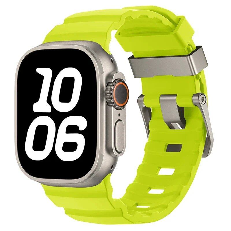 アップルウォッチUltra 10 9 8 7 6 5 SE用 高級ソフトシリコンバンド トレイルストラップ 46mm 45mm 49mm 44mm対応 リストバンド アクセサリー バンドカラー：mm 並行輸入品