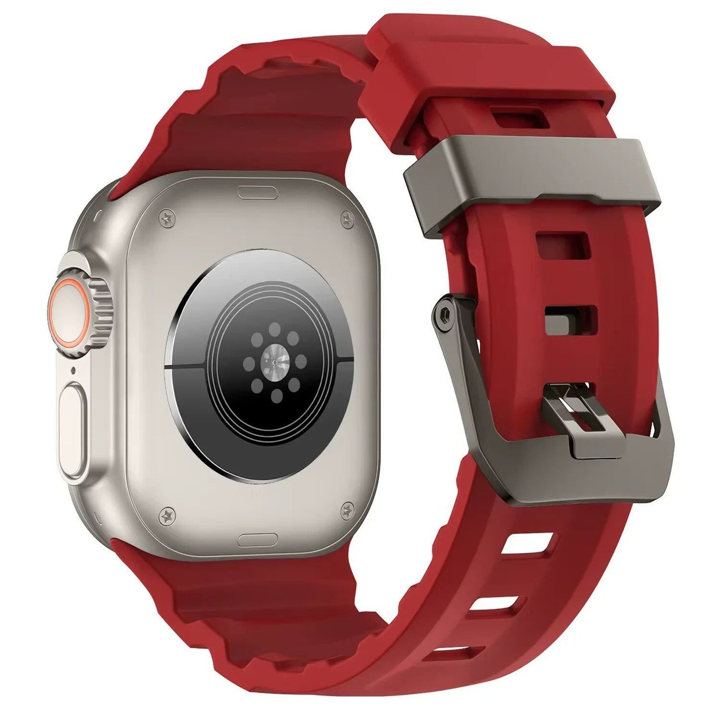 Trail Silicone Band Bracelet Strap for Apple Watch Ultra 2 49mm / Series 10/9/8/7 45mm / iWatch 6/5/SE 44mm, Band Color: mm, Parallel Import