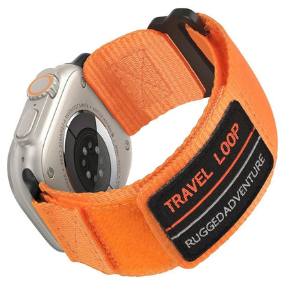 Nylon Strap for Apple Watch Ultra - Compatible with 49mm, 45mm, 44mm, and 42mm iWatch Series 9/8/7/6/5/4/SE. Durable Nylon Sport Loop Band. Band Color: Parallel Import.
