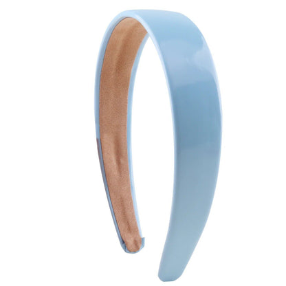 1.18-inch PU Leather Headband, Wide Pad, Non-Slip, Stylish Hairband, Cute Hair Accessory for Women, DIY, Parallel Import