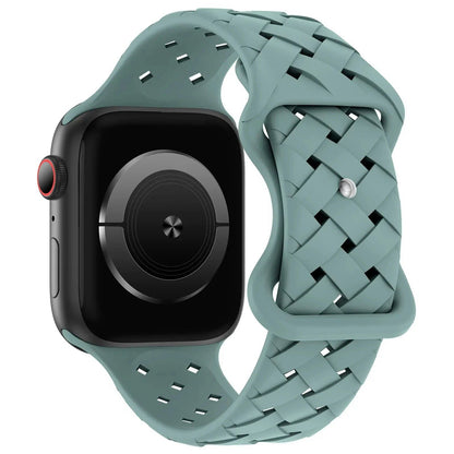 Apple Watch用シリコーンスポーツストラップ - Ultra 2/SE/Series 9/8/7/6/5対応 49mm・46mm・44mm・42mm・41mm・40mm 通気性バンド ;発送元: 並行輸入品