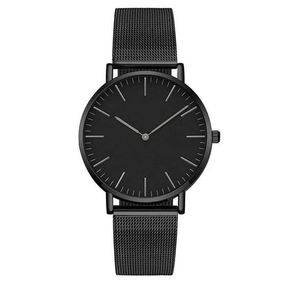New Women's Quartz Watch, Lightweight and Stylish, Stainless Steel, Waterproof, Battery-Operated, Men's Watch, Parallel Import
