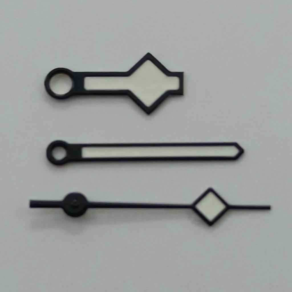Silver, Gold, Rose Gold, and Black Watch Hands with Snowflake Design, Luminous Compatible with NH35, NH36, 7S26, 7S36, 4R35, and 4R36 Movements, Parallel Import