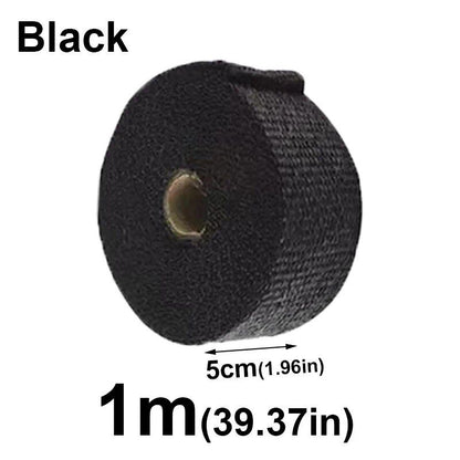 1/2M Motorcycle Exhaust Thermal Tape, Header Wrap, Manifold Insulation, High Temperature Protection, Parallel Import