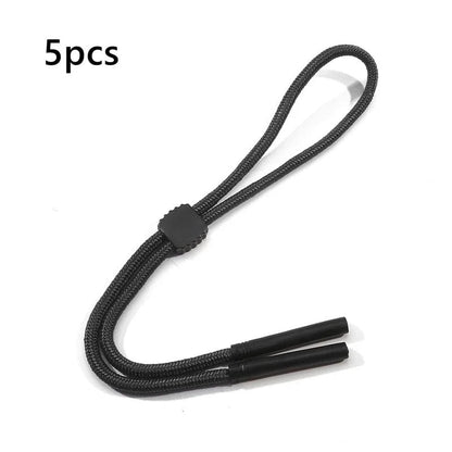 1/5 Piece Non-Slip Sunglasses Rope, Unisex Outdoor Sports Glasses Cord for Men and Women, Eyewear Strap, Elastic Polyester Neck Cord, Parallel Import