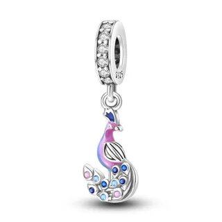 925 Sterling Silver Zodiac Lucky Charm Pendant, Custom Bracelet Charm Beads, Necklace, DIY Women's Jewelry, Gem Color, Parallel Import