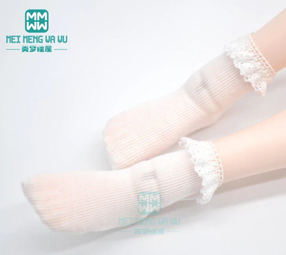 Multicolored Fashion Socks Set for 1/6, 1/4, and 1/3 Size BJD (SD/DD/MSD/YOSD) Dolls. Color: BJD-0cm. Parallel Import.