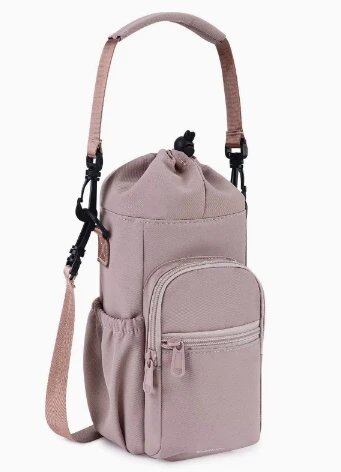 Aluminum Foil Water Bottle Cover, Insulated Twill Fabric, Shoulder Bag for Water Bottles, Crossbody Carry, Parallel Import