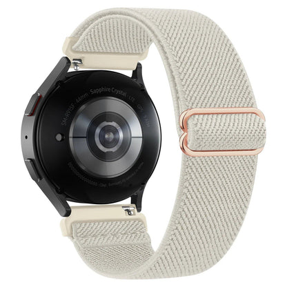 Stretchable Nylon Strap for Samsung Galaxy Watch 7/6/5/4/4 Classic/5 Pro/6 Classic/Active 2/Watch 3 (40mm/44mm/42mm/46mm/47mm/41mm) Band Color: 20mm Band Width (Parallel Import)