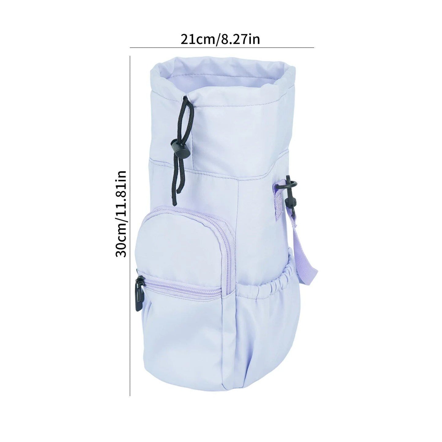 Aluminum Foil Water Bottle Cover, Insulated Twill Fabric, Shoulder Bag for Water Bottles, Crossbody Carry, Parallel Import