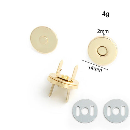 14-18-20mm 強力薄型金属丸型マグネットボタン DIY ポーチ コート ハンドバッグ スナップ留め金具 隠しボタン アクセサリー サイズ： 並行輸入品
