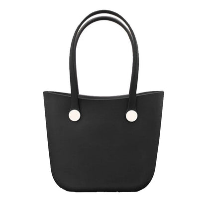 大型L型クレセントビーチバッグ 夏用EVAビーチバスケット 女性用ピクニックトートバッグ 防水ハンドバッグ ポーチ ショッピングショルダーバッグ サイズ：L; 並行輸入品
