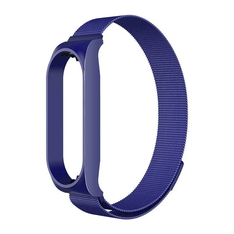 Milanese Loop Strap Compatible with Xiaomi Mi Band 7/6/5/4/3, Stainless Steel Magnetic Bracelet, Metal Wristband for Mi Band 4/3, Size: Mi, Parallel Import
