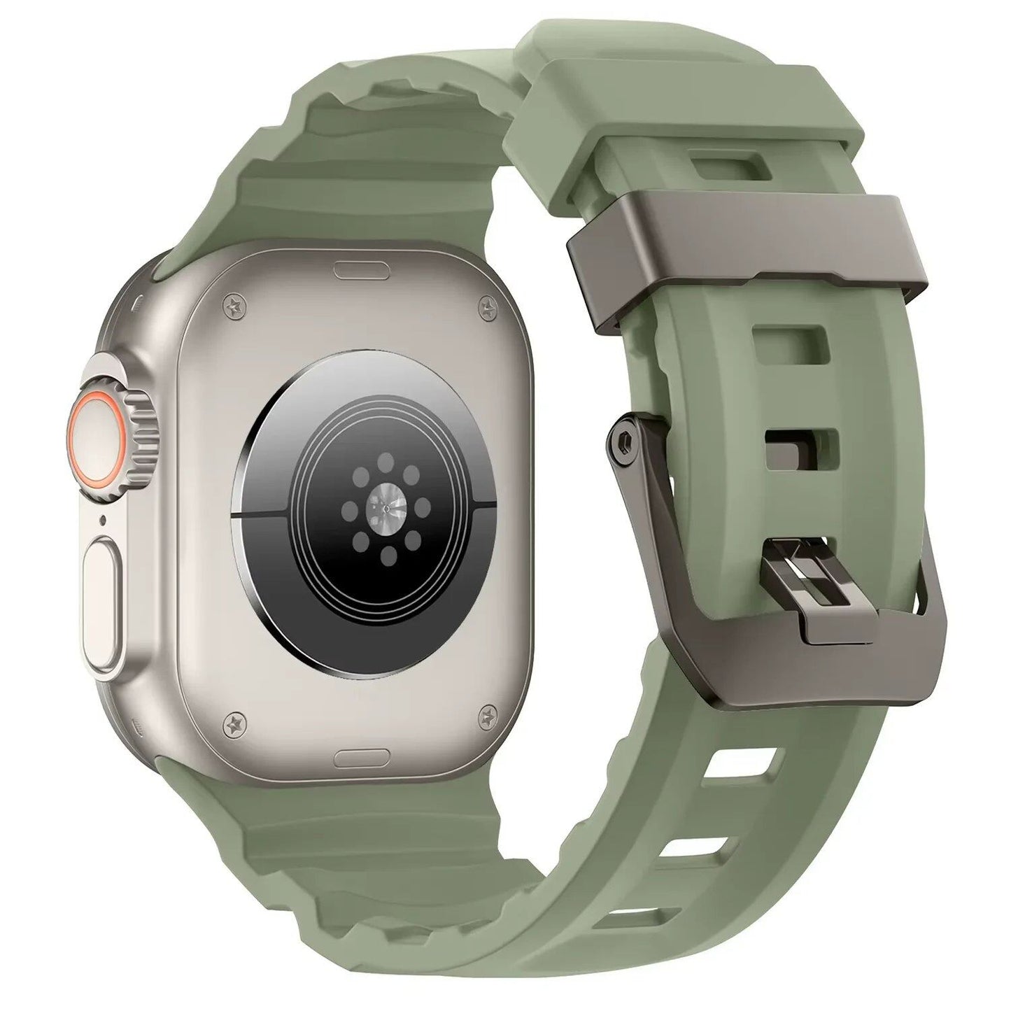 Trail Silicone Band Bracelet Strap for Apple Watch Ultra 2 49mm / Series 10/9/8/7 45mm / iWatch 6/5/SE 44mm, Band Color: mm, Parallel Import
