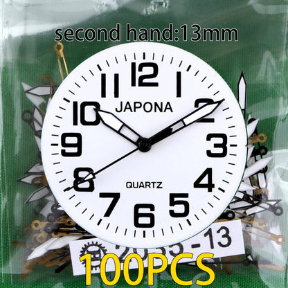 100-Piece Clock Hand Set for TMI PC Series, VJ Series, PC21 Hand, VH31 Hand, Compatible with VJ20, VJ21, VJ24, VJ22, VJ23, VJ14, VJ12, VJ34, VJ32, VJ33, VJ42, Parallel Import