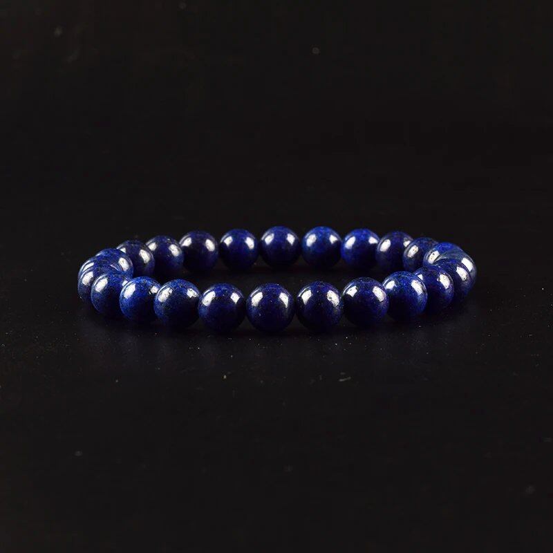 Natural Aquamarine and Agate Bead Bracelet for Women, Single Circle Crystal Bracelet, Romantic, Casual, Yoga, Meditation, Gift, Long, Parallel Import