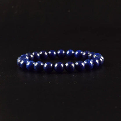 Natural Aquamarine and Agate Bead Bracelet for Women, Single Circle Crystal Bracelet, Romantic, Casual, Yoga, Meditation, Gift, Long, Parallel Import