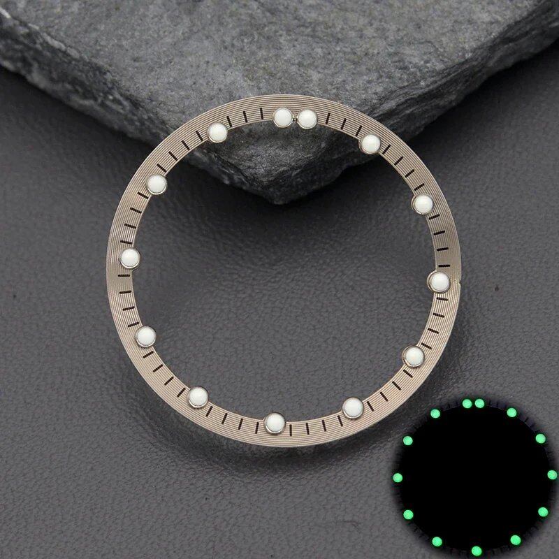 Brass Chapter Ring for 28.5mm Watch Dials (Compatible with Japanese NH70 Movements) SKX007, SKX009, and SRPD53 Watch Case Repair Tool (Parallel Import)
